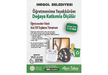 İnegöl Belediyesi'nden Öğretmenler Günü İçin Kampanya