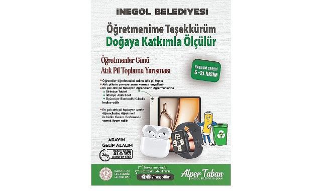 İnegöl Belediyesi'nden Öğretmenler Günü İçin Kampanya