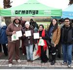 Doğanın en zarif misafirleri hayran bıraktı