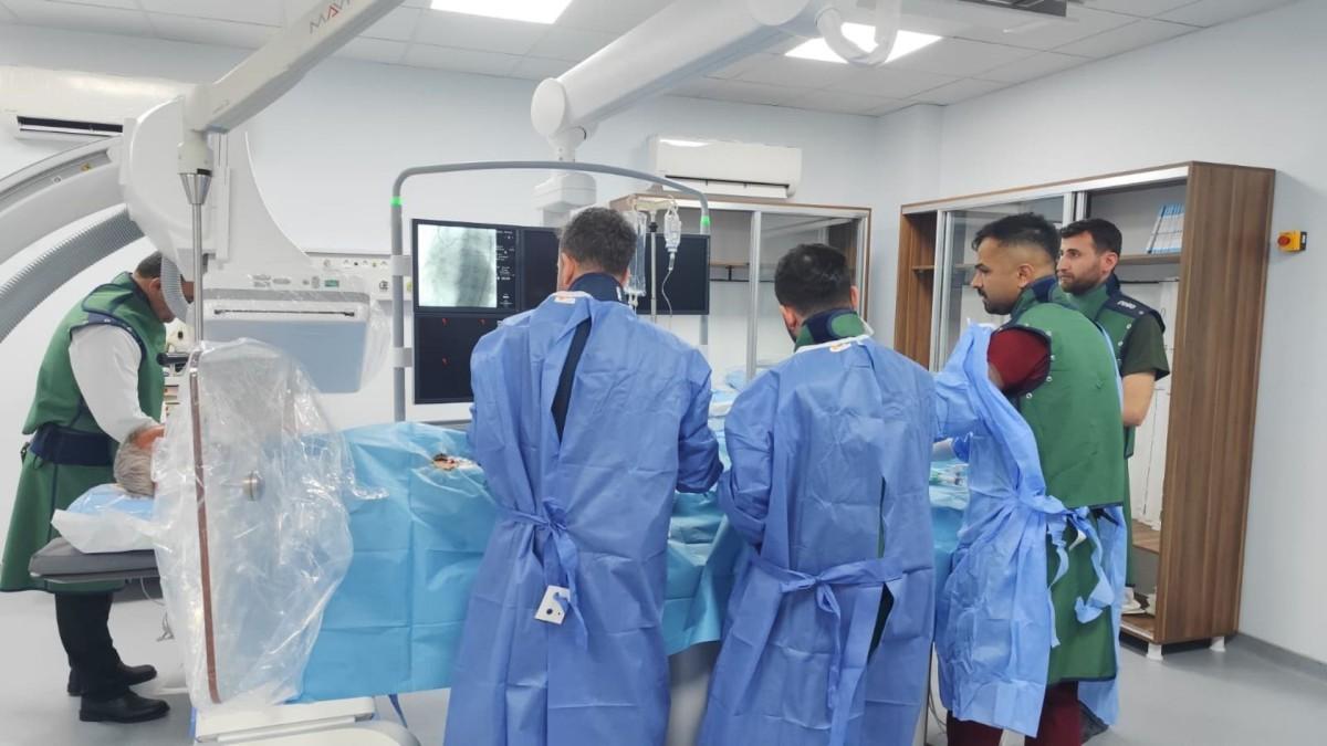 Kahta Devlet Hastanesi, anjiyo ünitesinde ilk müdahale başarıyla yapıldı