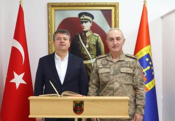 Başkan Tutdere’den İl Jandarma Komutanı Albay Semiz’e ziyaret