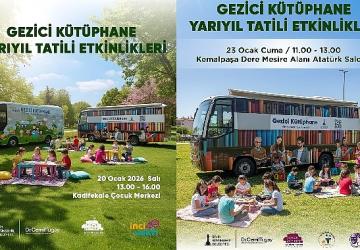 Gezici Kütüphane tatilde yollara çıkıyor