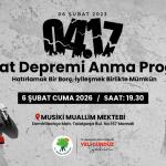 Mamak Belediyesi’nden 6 Şubat programı: Murat Kayış ve Güven Taştan sahne alacak