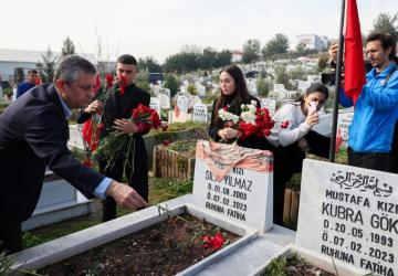 CHP Genel Başkanı Özgür Özel Kahramanmaraş’ta deprem şehitlerini andı