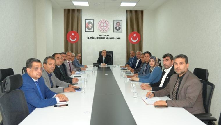 İl Milli Eğitim Müdürlüğü’nde haftalık değerlendirme toplantısı yapıldı