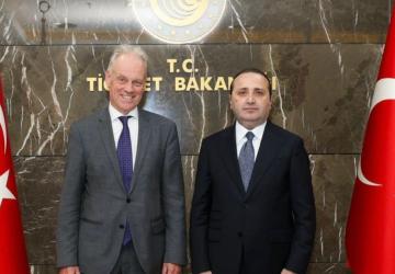 Ticaret Bakan Yardımcısı Tuzcu, AB Komisyonu yetkilisi Koopman ile görüştü