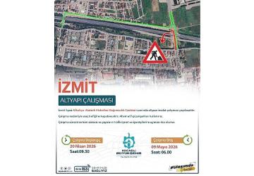 Çalışma süresince cadde trafiğe kapalı kalacak