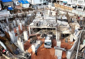 Yeni Kuruçeşme Merkez Camii hızla yükseliyor