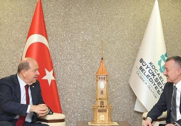 Ersin Tatar, Başkan Büyükakın'a konuk oldu