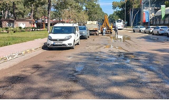 Kemer'de altyapı çalışmaları