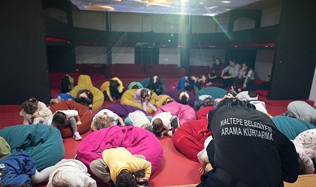 Maltepe'de ara tatilde miniklere afet eğitimi