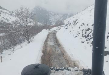 Adıyaman'ın Gölbaşı ilçesinde Karla Mücadele Çalışmaları Aralıksız Sürüyor