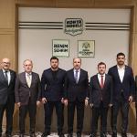 Türkiye Güreş Federasyonu Başkanı Akgül, Milli Olimpiyat Komitesi Başkanı Çakır ve Milli Güreşçi Kayaalp Başkan Altay'ı Ziyaret Etti