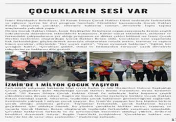 "Hep Birlikte İzmir", kasım sayısıyla genç, kadın ve çocuklarla buluştu