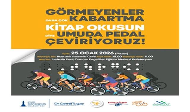 İzmir'de görme engelliler için farkındalık sürüşü