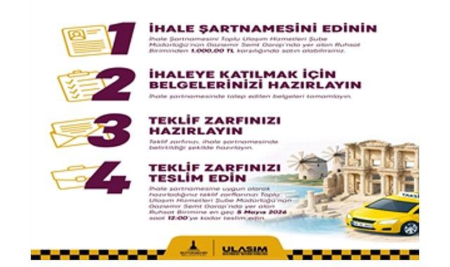 İzmir'in çevre ilçelerine 115 yeni taksi geliyor