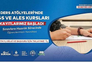 İBB Ders Atölyeleri'nde Ücretsiz ALES ve DGS Kursları Başlıyor