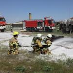 Uçak Yangınına Müdahale Tatbikatı başarıyla gerçekleştirildi.