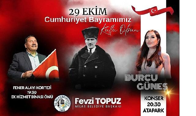 29 Ekim Cumhuriyet Bayramı Fener Alayı ve Burcu Güneş Konseriyle Kutlanacak
