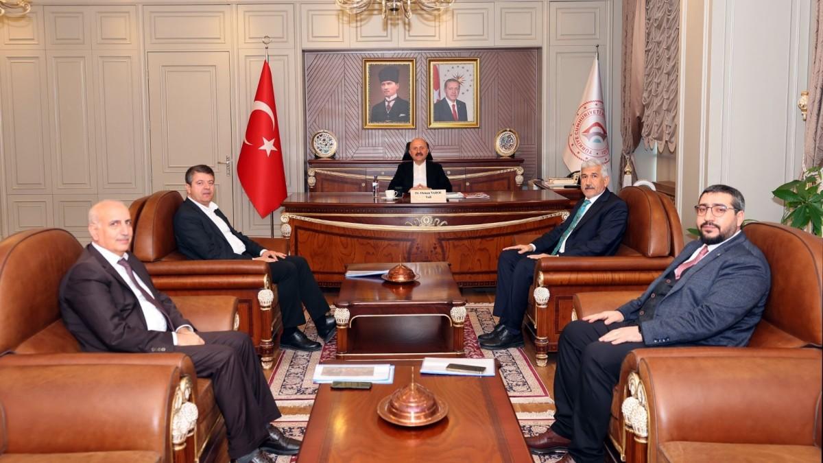 Vali Osman Varol, Başkan Tutdere ve Başkan Hallaç’la bir araya geldi
