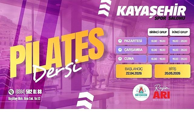 Nevşehir'de Kadınlara Özel Pilates Ders Kayıtları Başladı