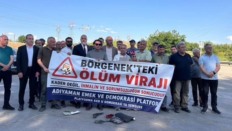 Emek ve Demokrasi Platformu’ndan Börgenek’te tepki: ‘Bu yol daha kaç can alacak?’ - Videolu Haber