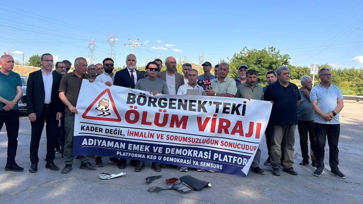 Emek ve Demokrasi Platformu’ndan Börgenek’te tepki: ‘Bu yol daha kaç can alacak?’ - Videolu Haber