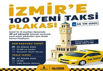 İzmir'in kent merkezine 100 yeni taksi