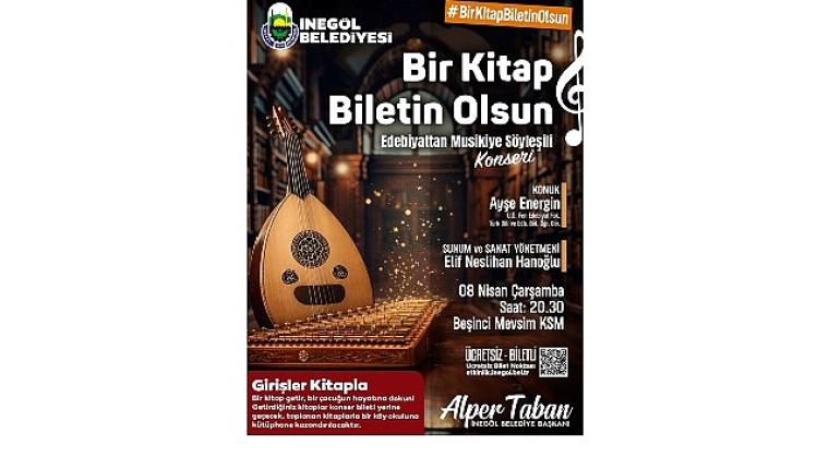 İnegöl'de Kitaplar Bilete Dönüşüyor