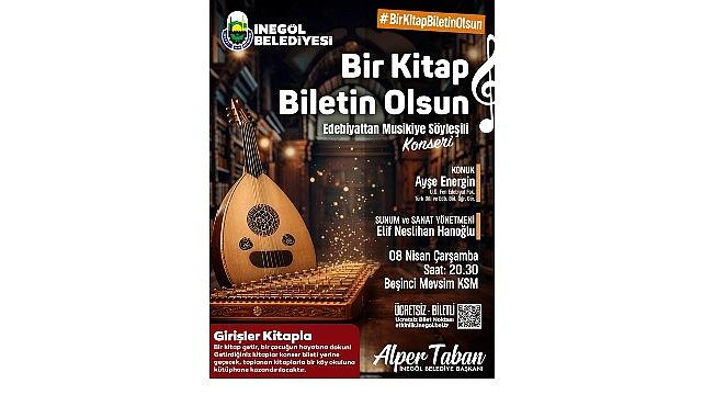 İnegöl'de Kitaplar Bilete Dönüşüyor