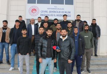 Adıyaman’da köy evlerinde çalışan işçilerden maaş eylemi: ‘Kefeni cebimizde taşıyoruz’ - Videolu Haber