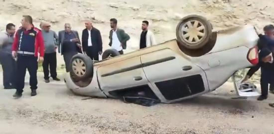 Besni’de otomobil takla attı: 1 ağır yaralı