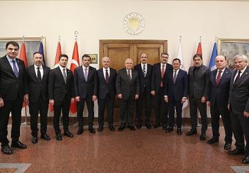 Konya Heyetinden Milli Savunma Bakanı Yaşar Güler'e Ziyaret