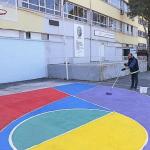 Konak'ta 'renkli dokunuş' okul bahçelerine de geldi