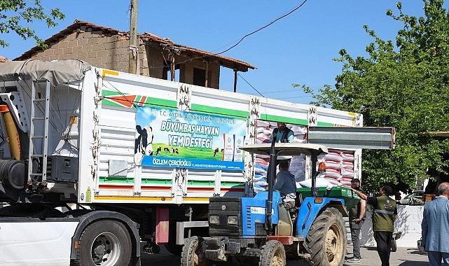 Başkan Çerçioğlu'ndan Germencik'te Küçük Üreticilere Yem Desteği