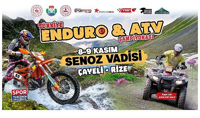 Senoz Vadisi'nde Türkiye Enduro ve ATV Şampiyonası Canlı Yayında