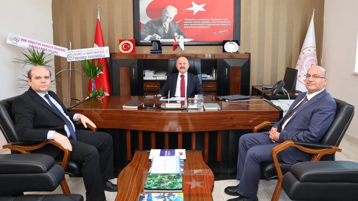 Osman Varol’dan Sanayi ve Teknoloji İl Müdürlüğü’ne ziyaret