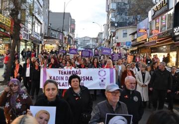 Tekirdağ’dan kadına şiddete karşı güçlü mesaj