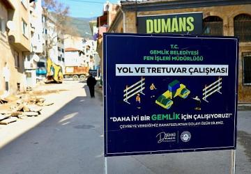 Gemlik'in Köklü Caddesi'nde Önemli Çalışma