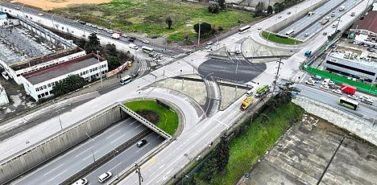 Gebze Feniş Kavşağı'nda trafik rahat ve akıcı
