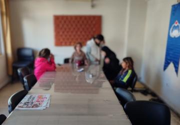 Kahta’da dilencilere ve kaldırım işgallerine denetim