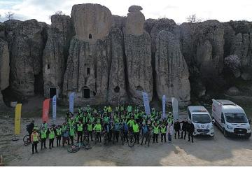 Avrupa Bisiklet Başkenti Konya'da Pedallar Tarihe ve Doğaya Döndü