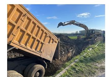 620 metrelik yeni kanalizasyon ve yağmur suyu hattı