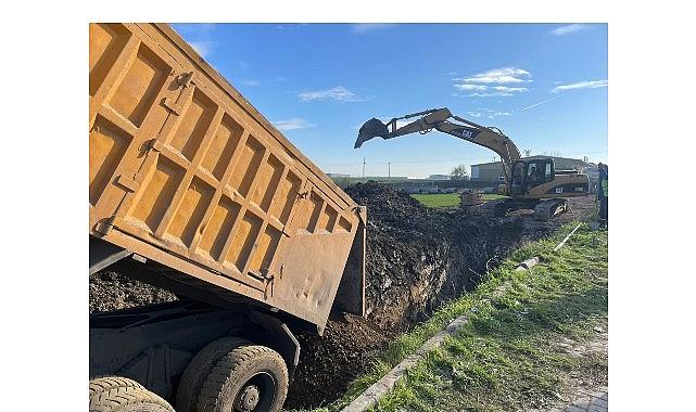 620 metrelik yeni kanalizasyon ve yağmur suyu hattı