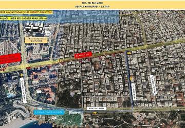 100. Yıl Caddesi Pazar günü kısmi olarak trafiğe kapanacak
