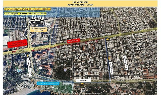 100. Yıl Caddesi Pazar günü kısmi olarak trafiğe kapanacak