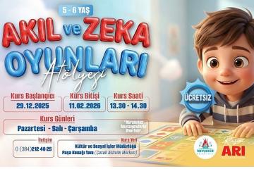 Nevşehir Belediyesi'nden Akıl ve Zekâ Oyunları Atölyesi