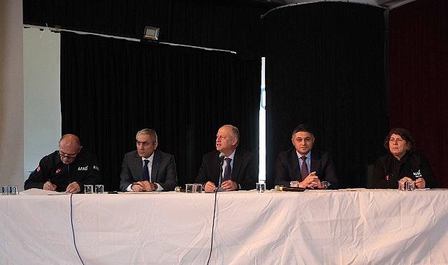 Aliağa'da İlçe Afet Müdahale Planı Toplantısı Gerçekleştirildi