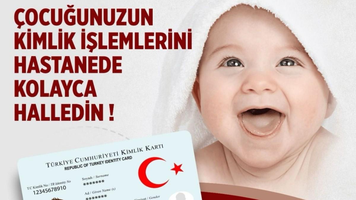 Yenidoğan bebeklerin kimlik işlemleri artık hastanede yapılabilecek
