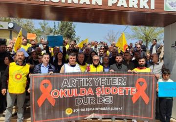 Eğitim-Sen Adıyaman Şubesi’nden Siverek’teki saldırıya tepki: ‘Şiddet toplumsal eşitsizliklerden beslenmektedir’ - Videolu Haber